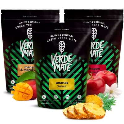 Verde Mate Green yerba maté set fruité 3x500 1,5kg