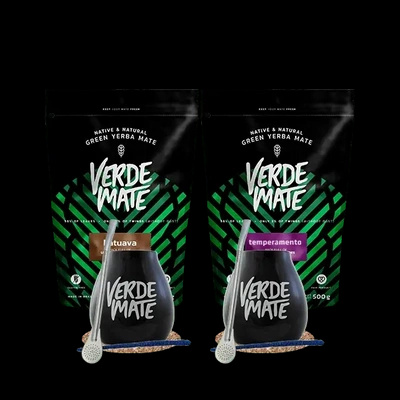 Yerba Verde Mate Katuava Temperamento 1kg set pour deux