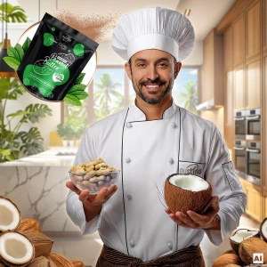 Nustino – Beurre de cacahuète en poudre – Coconut (sans sucre ajouté) 400 g