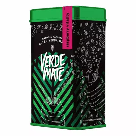 Yerbera – Boîte avec Verde Mate Green Raspberry Vitality 0,5 kg 