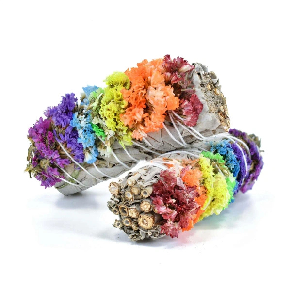 Coffret cadeau ésotérique des 7 chakras : encens naturel + pendentif + bracelet
