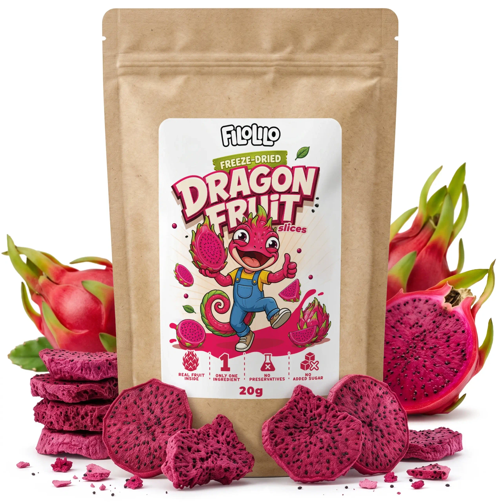 FiloLilo fruit du dragon lyophilisé