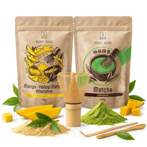 Kit pour Matcha Latte coloré : Matcha + Yellow Matcha + accessoires