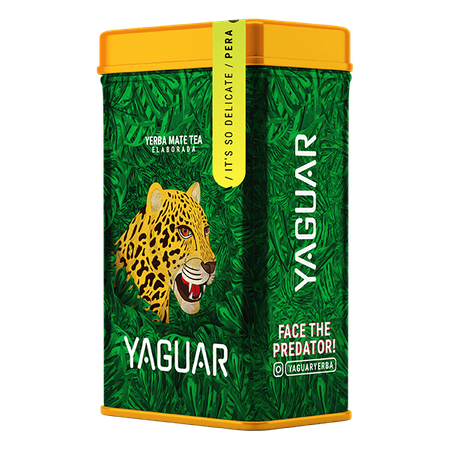 Yerba Mate Yaguar Pera 0.5kg en boîte