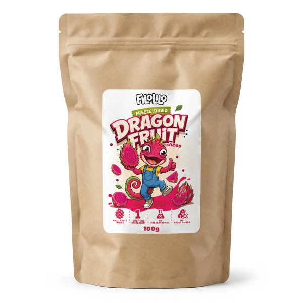 FiloLilo – Fruit du dragon lyophilisé en tranches 100 g