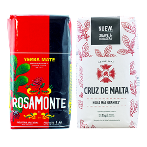 Yerba Maté Rosamonte 1kg + Cruz de Malta 1kg (2kg)