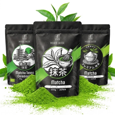 Coffret de 3 thés matcha bio du Japon : cérémoniel + premium + culinaire