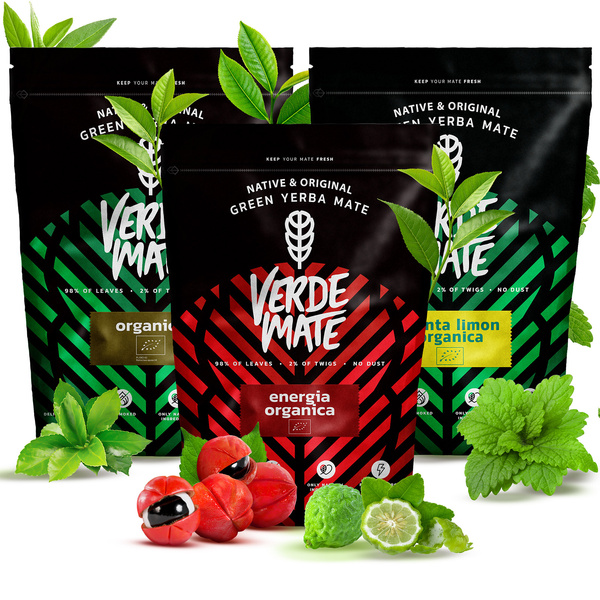 Set de Maté Verde Mate BIO 3x400g