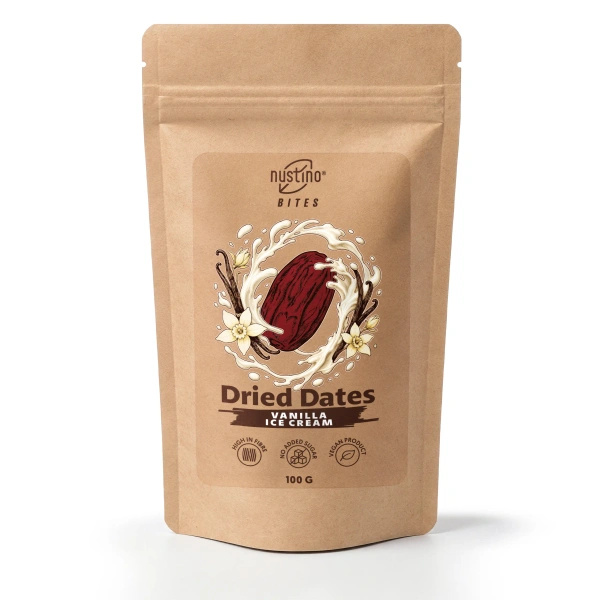 Nustino Bites – Dattes Séchées – Vanilla Ice Cream 100 g