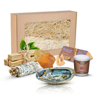 Coffret pour rituels et attraction : encens + citrine + bougie