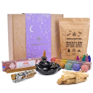 Coffret cadeau ésotérique : encens + accessoires