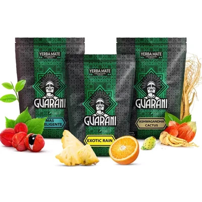 Yerba Mate Guarani Ensemble de fruits 3x500g
