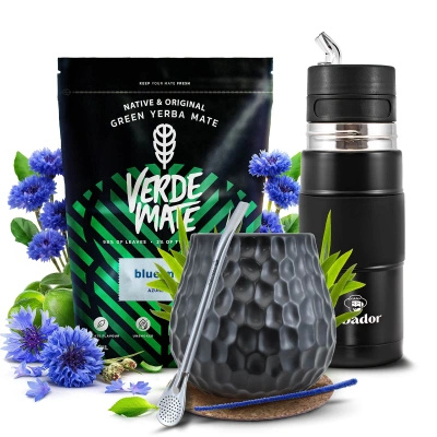 Set de Maté Verde Mate 500g 0,5kg Yerbomos X