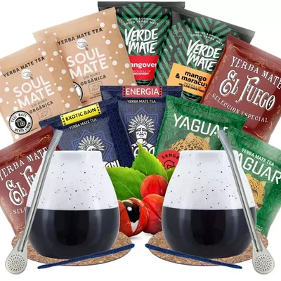 Yerba Mate Set pour deux Fruité pour commencer