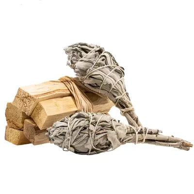 Sauge blanche 2 bouquets + Palo santo 50g