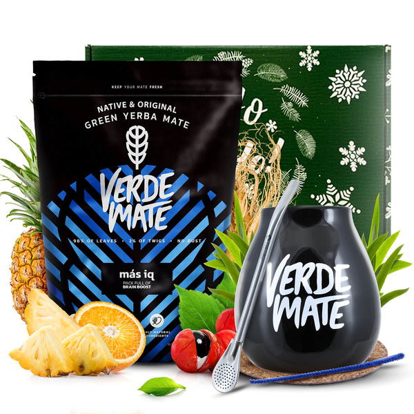 Set cadeau Yerba Verde Mate Mas IQ 0,5kg