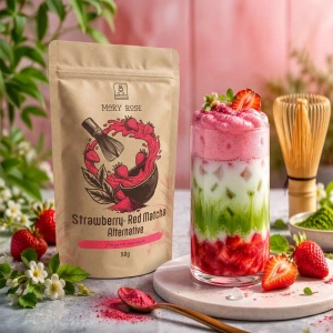 Mary Rose – Red Matcha Alternative – Fraise (poudre) 50 g