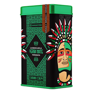 Yerbera – Boîte en métal + Guarani Naranja 0,5 kg