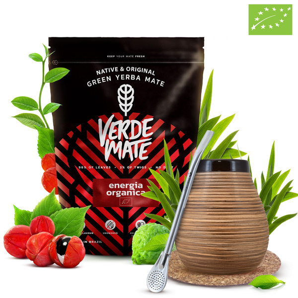 Set de Maté Verde Mate 400g 0,4kg Calebasse + Bombilla