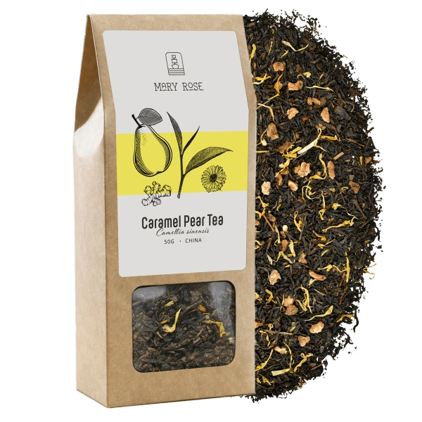Coffret cadeau de thés en feuilles Mary Rose : différentes saveurs 6x50g