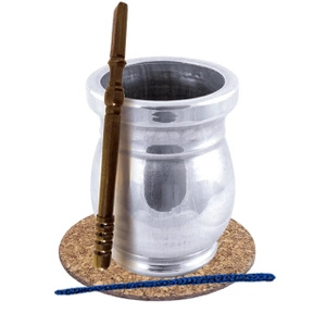 Yerba Mate Matero Palo Santo + Bombilla Palo Santo