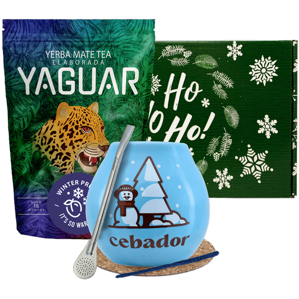 Coffret cadeau d'hiver Yerba Maté Yaguar Winter Prune 0,5kg
