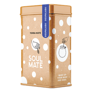 Yerbera – Boîte en métal + Soul Mate Orgánica Despalada 0,5 kg