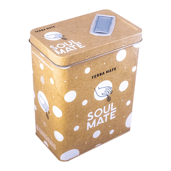 Yerbera – Boîte en métal + Soul Mate Orgánica Siempre 0,5 kg