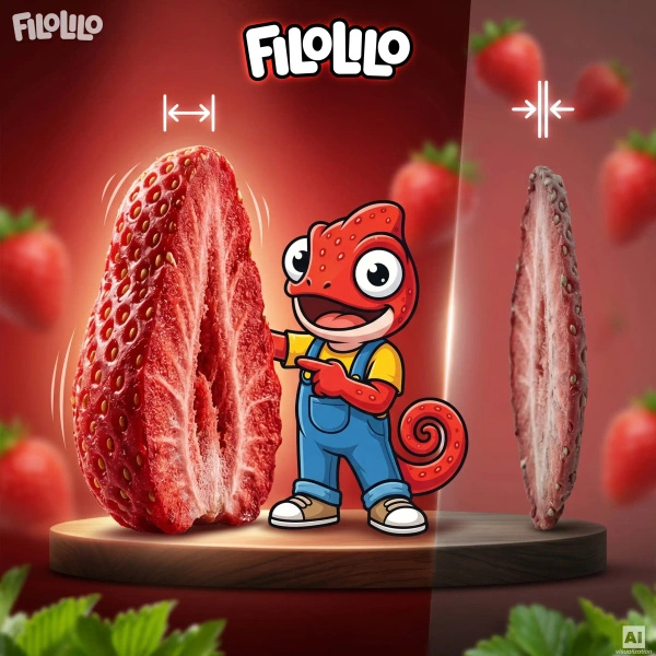 FiloLilo – Fraises lyophilisées en tranches 100 g