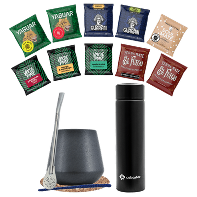 Yerba Maté + Yerbomos + Calebasse et accessoires
