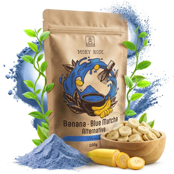 Mary Rose – Blue Matcha Alternative – Banane (poudre) 100 g