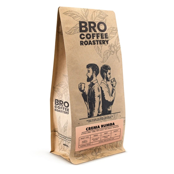 Bro Coffee Roastery – Café en grains Crema Rumba 400 g