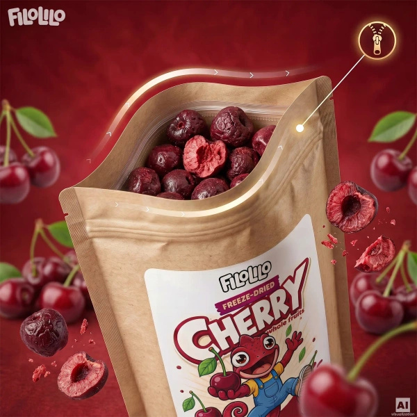 FiloLilo – Cerises lyophilisées entières dénoyautées 100 g