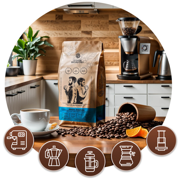 Bro Coffee Roastery – Café en grains Brazil Guaxupe Premium 400 g