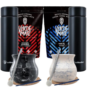 Yerba Verde Mate Thermos set pour deux 1000g