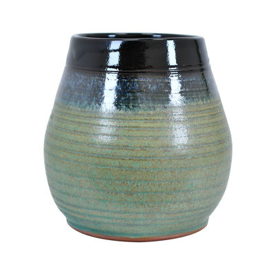 Calebasse en céramique Niebla (noir-vert) 300 ml – Série Crater