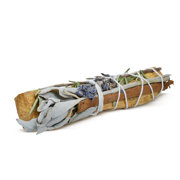Sauge Blanche et Palo Santo, romarin, cannelle et lavande – Encens en rouleau 20-30 g