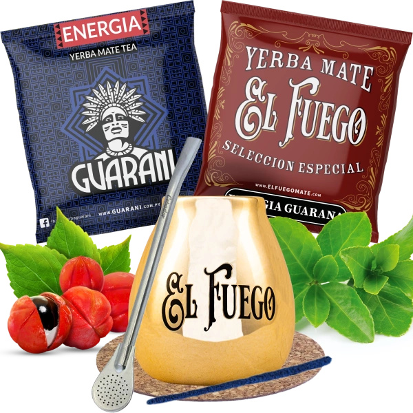 Set Yerba Mate Guarana BIG Tykva Bombilla fort