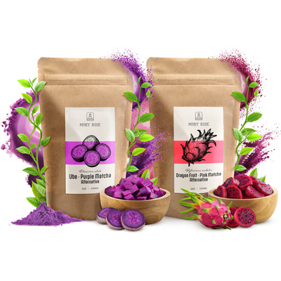 Coffret de matchas colorés : Pink Matcha + Purple Matcha