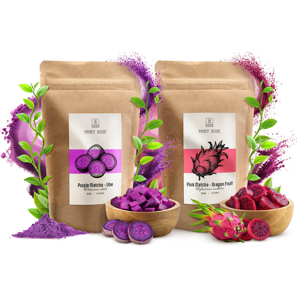 Coffret de matchas colorés : Pink Matcha + Purple Matcha