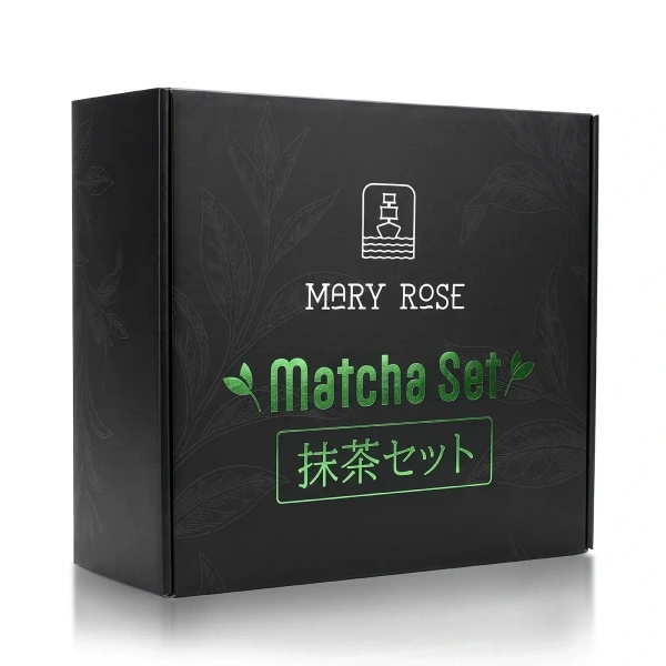 Coffret cadeau : matcha premium + matchawan + accessoires en bambou