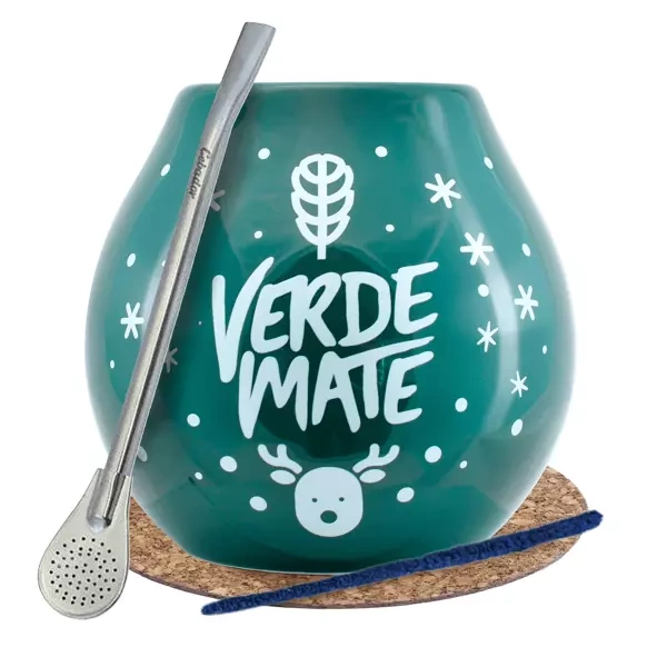 Yerba Maté set d'hiver Verde Mate calebasse + bombilla