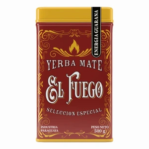 Yerbera – Boîte en métal + El Fuego Energia Guarana 0,5 kg