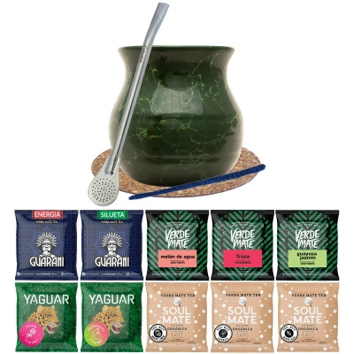 Set de démarrage Yerba Verde Mate Green 10x50g
