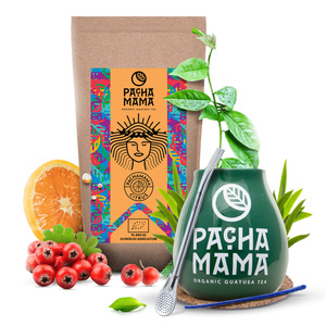 Set de Guayusa Pachamama Citrus 100g + Calebasse + Bombilla