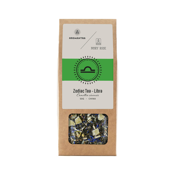 Aromantra x Mary Rose – Thé de l’horoscope – Balance – Thé vert – 50 g