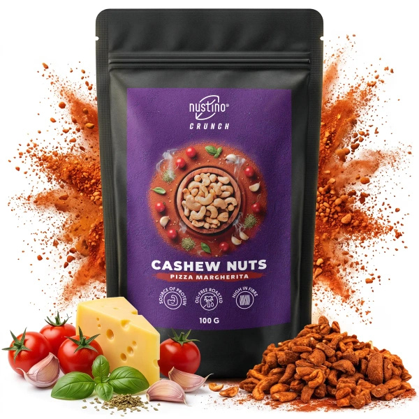 Nustino Crunch – Noix de cajou grillées – Pizza Margherita 100 g