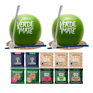Set pour Deux Yerba Mate Matero Bombilla 10x50g