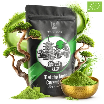 Mary Rose – Thé vert Matcha Tenno japonais (BIO) Cérémoniel 30 g