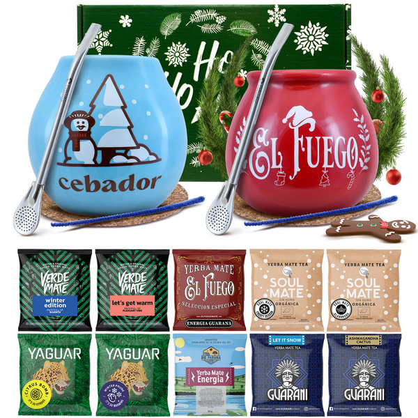 Coffret cadeau d'hiver Yerba Maté pour deux 10x50g